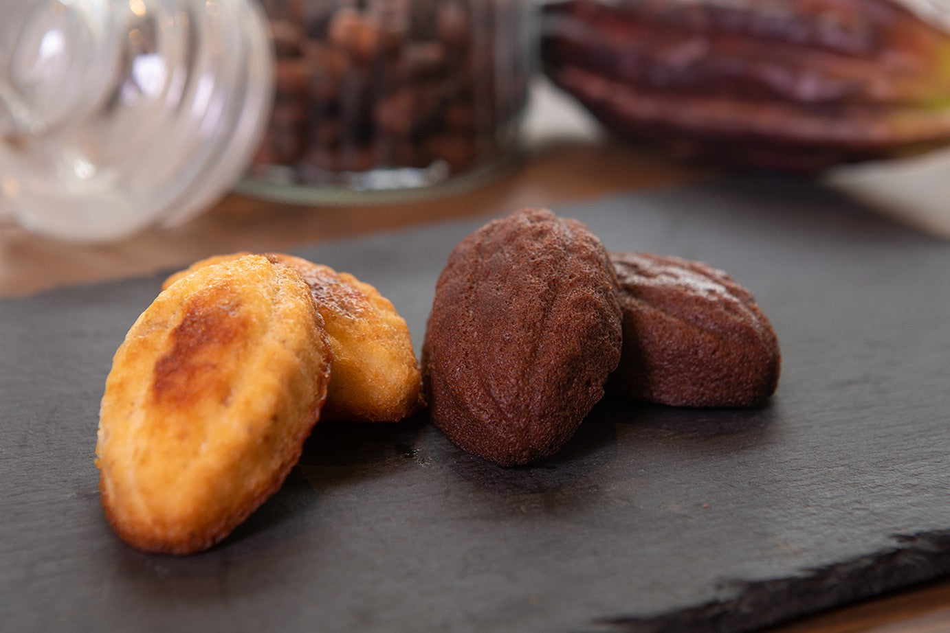 ラズベリーカカオ・貴腐ワインレーズンフィナンシェセット(各5個入り)★